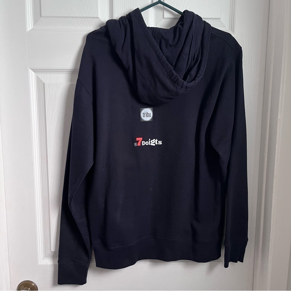 Pub Royal Les Cowboys Fringants hoodie sweater blue Small unisex shirt chandail - Picture 3 of 3
